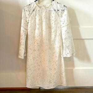 White lace Shoshanna dress, size 2